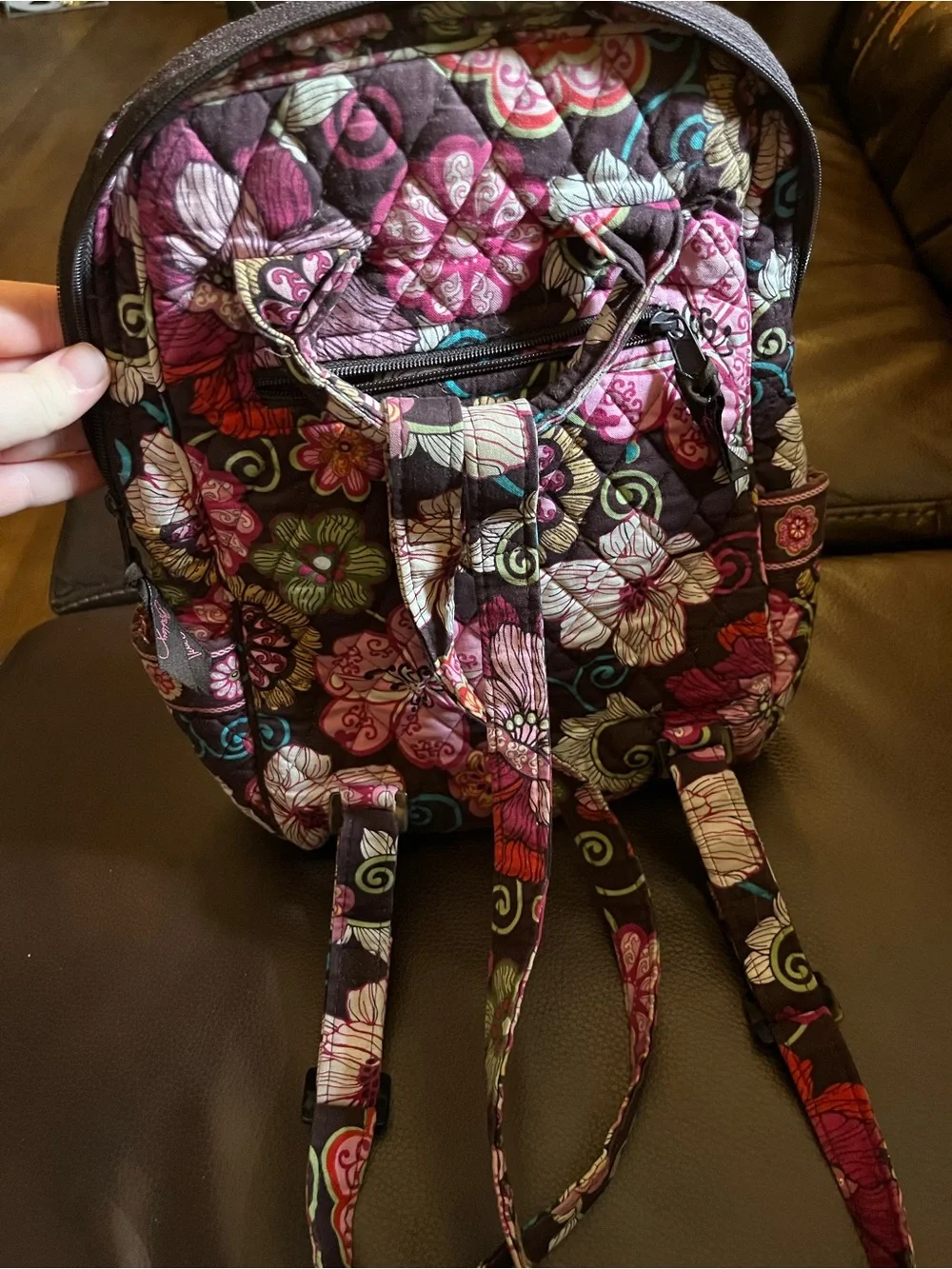 Excellent Retired Print Vera Bradley Small Bookbag